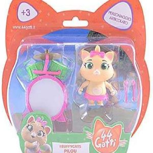 44 Gatti Personaggio Pilou con Accessori